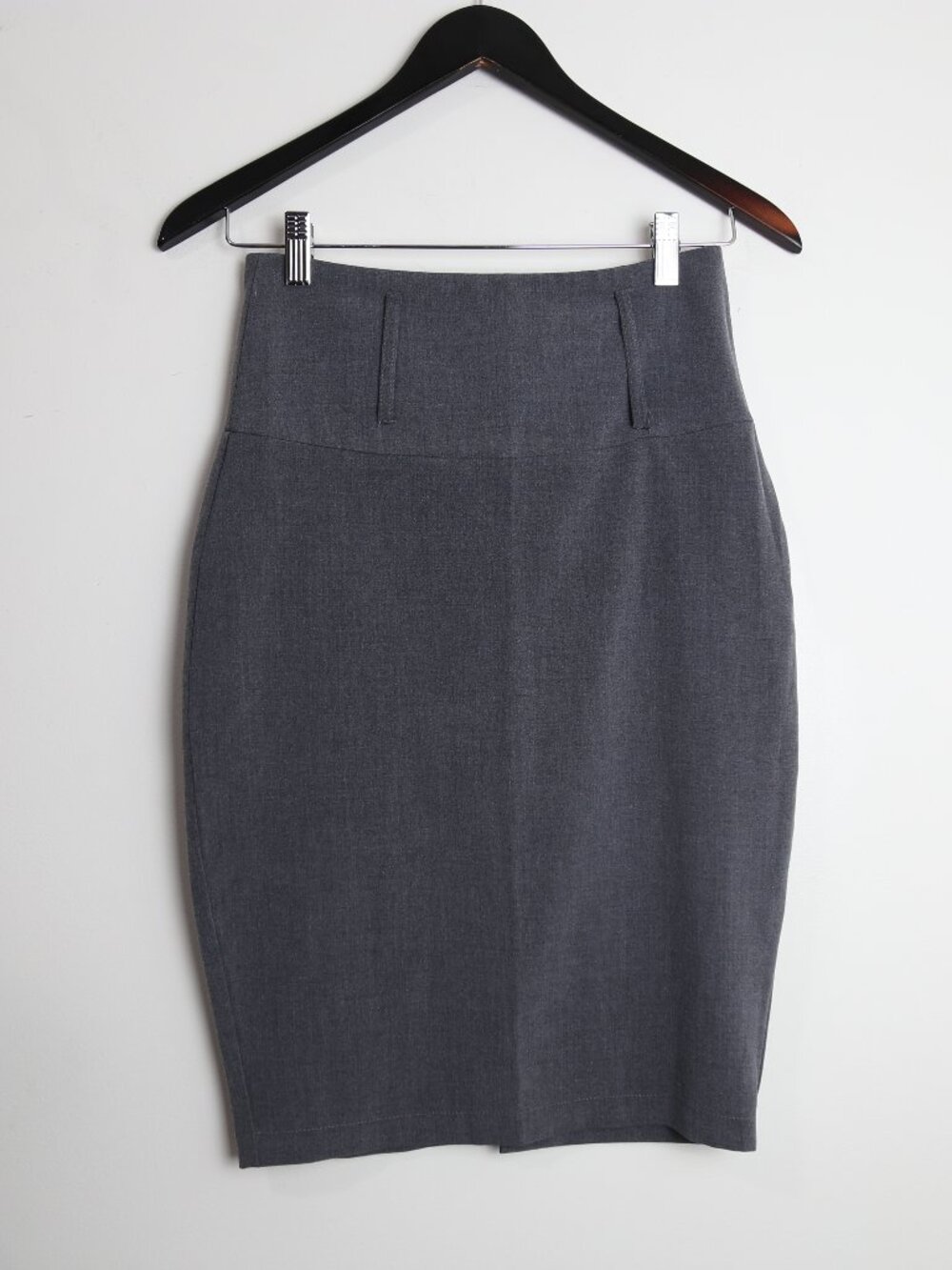 Seductions High Waisted Pencil Grey Tube Short Skirt Size Small